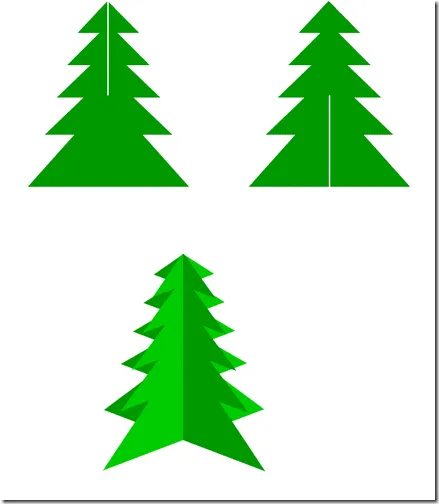 Drawingandcolouretheprint: Manualidades navidad, árbol en 3D de ... Drawingandcolouretheprint: Manualidades navidad, árbol en 3D de ...