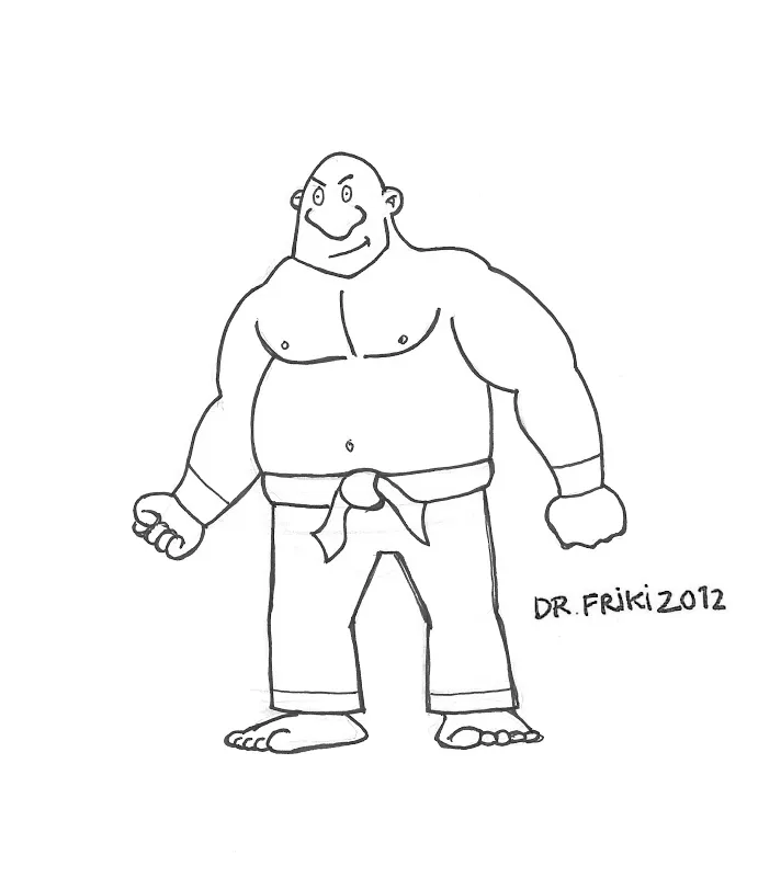 drfrikicomics: Guerrero / luchador para colorear ( drfrikicomics: Guerrero / luchador para colorear (
