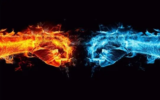 Duelo entre Agua y Fuego - Fondos de Pantalla. Imágenes y Fotos ...