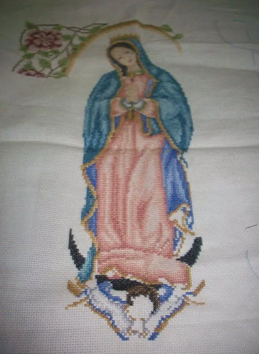 Duende del Bordado: Otros Avances de la Virgen de Guadalupe Duende del Bordado: Otros Avances de la Virgen de Guadalupe