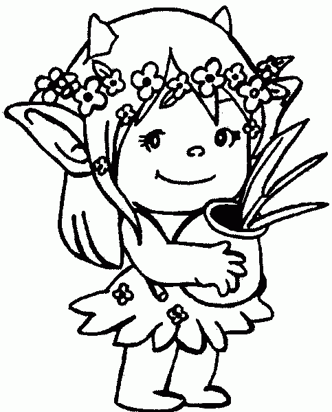 Duendes para colorear
