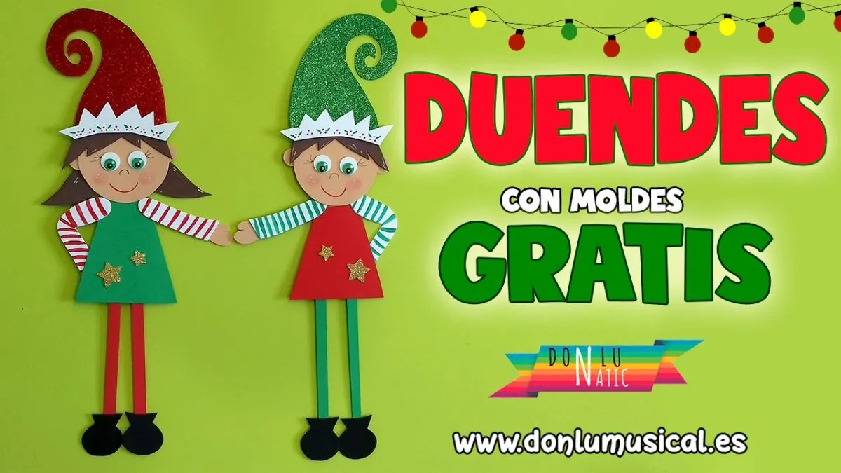 Duendes o elfos de Navidad con moldes gratis | EL RINCÓN DE DON LU Duendes o elfos de Navidad con moldes gratis | EL RINCÓN DE DON LU