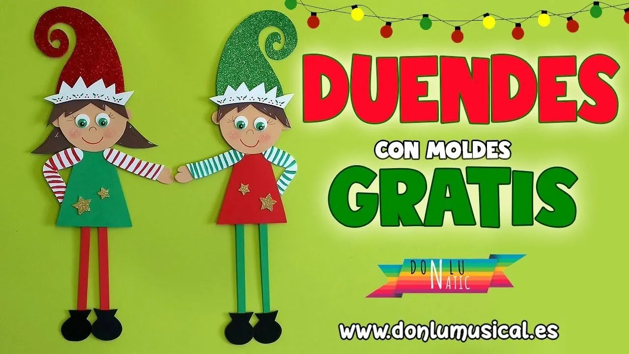 Duendes o elfos de Navidad con moldes gratis | EL RINCÓN DE DON LU Duendes o elfos de Navidad con moldes gratis | EL RINCÓN DE DON LU