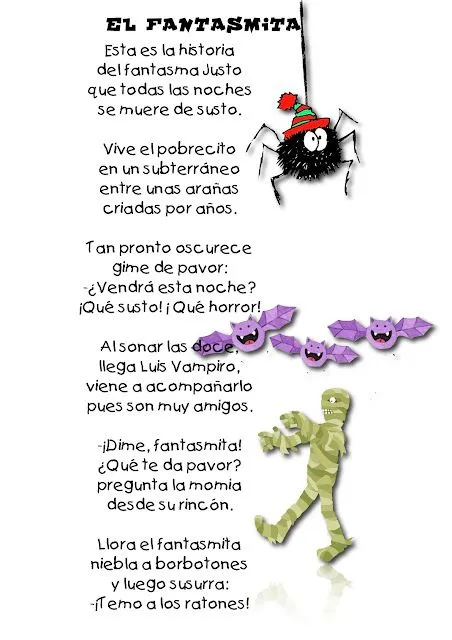 Los duendes y hadas de Ludi: Recursos para halloween ( poesias ... Los duendes y hadas de Ludi: Recursos para halloween ( poesias ...