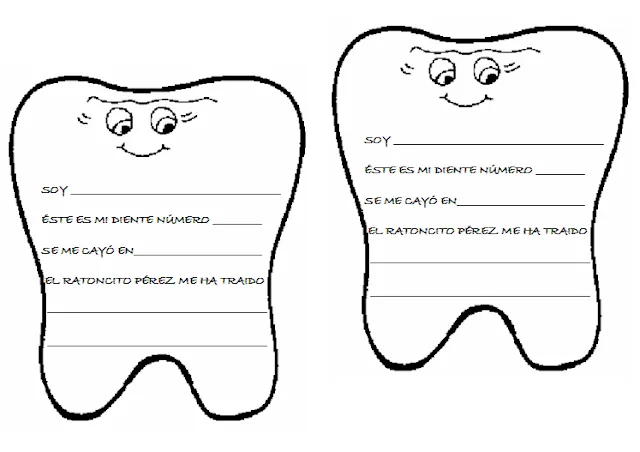 Salud bucodental para colorear - Imagui