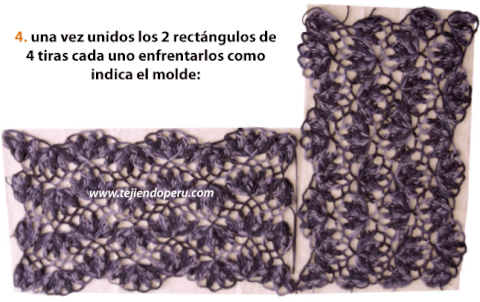 Duendes del Sur: Horquilla: tejiendo las tiras Duendes del Sur: Horquilla: tejiendo las tiras