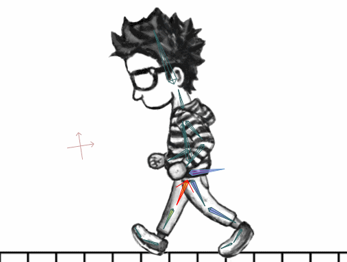 El que se duerme pierde, pero el que sueña gana: Animación caminando