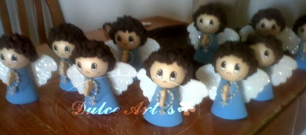 Dulce Art's: ANGELITOS BAUTIZO 2