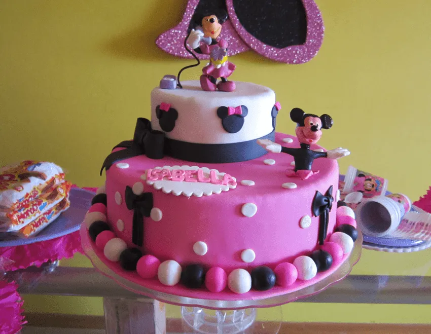 DULCE Y ARTE : Tortas para endulzarte: torta mickey minnie mouse