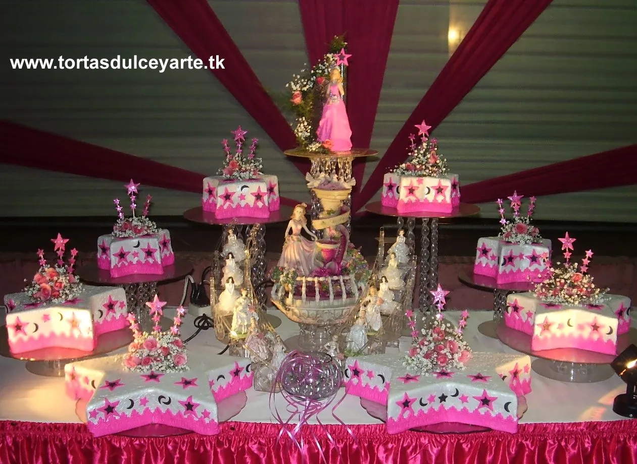 DULCE Y ARTE : Tortas para endulzarte: torta 15 años estrella DULCE Y ARTE : Tortas para endulzarte: torta 15 años estrella