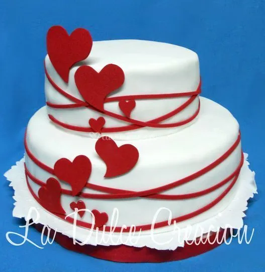 Fotos de tortas de corazones - Imagui