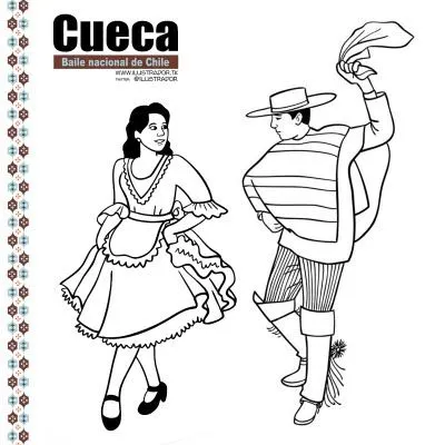 Dibujos para pintar fiestas patrias de Chile - Imagui