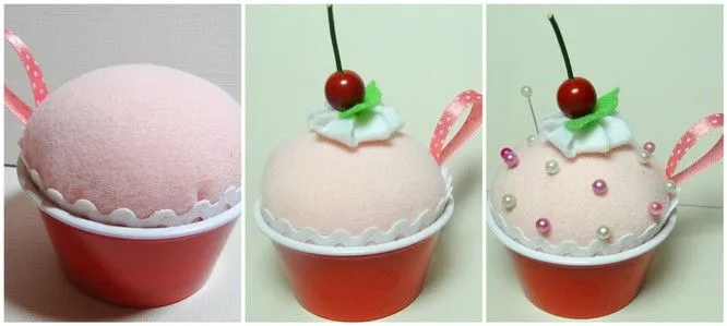 Dulce Fragancia: ¿Vamos a hacer un Cupcake de fieltro? Dulce Fragancia: ¿Vamos a hacer un Cupcake de fieltro?