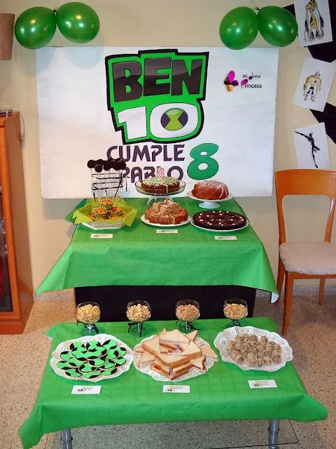 MI DULCE PRINCESA: FIESTA TEMÁTICA BEN 10