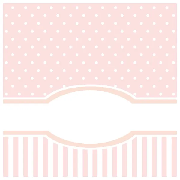 Dulce Rosa lunares vector tarjeta o invitación para cumpleaños y ...