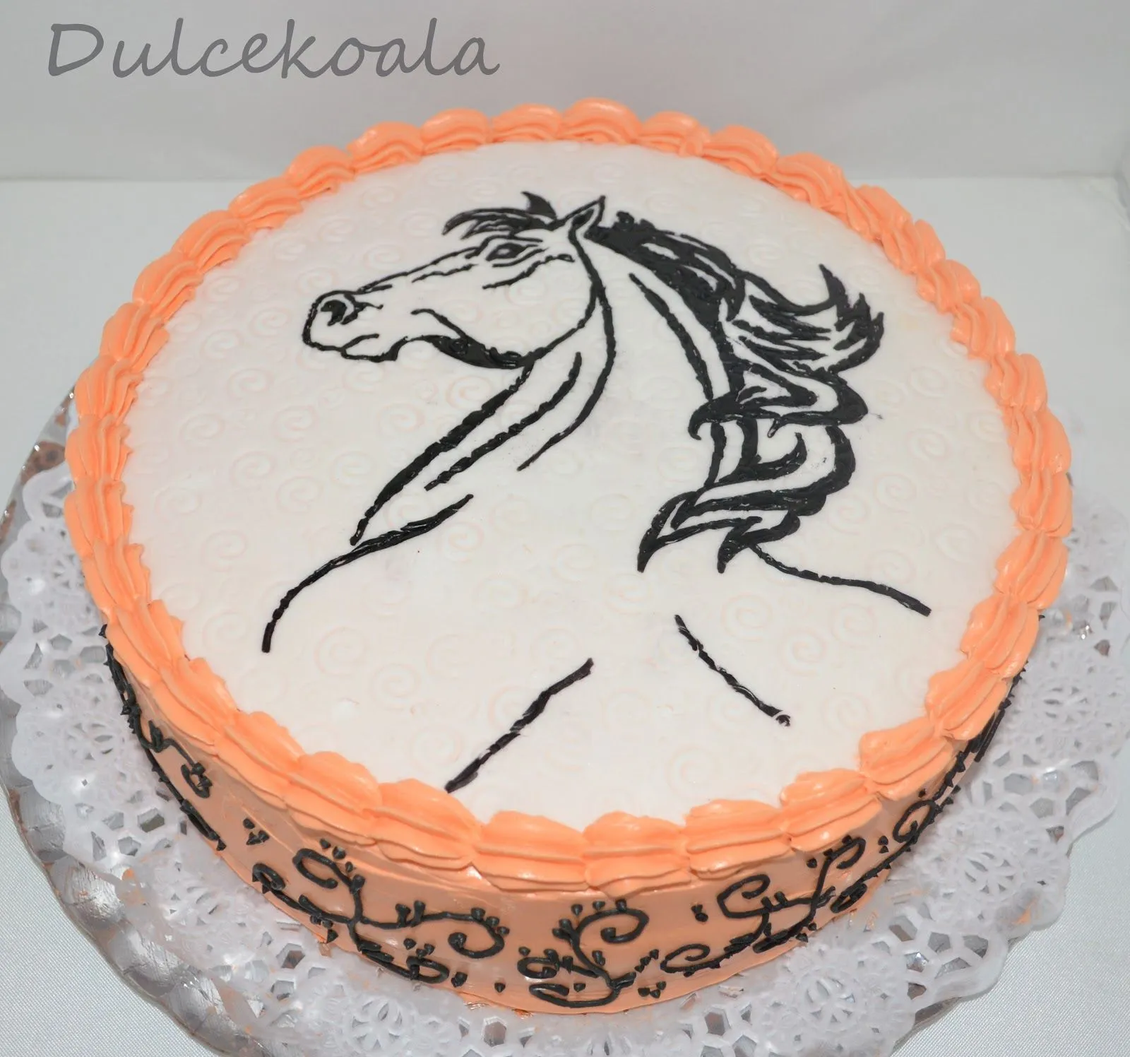 Dulcekoala Galletas Decoradas... y otros dulces...: TARTA CABALLO Dulcekoala Galletas Decoradas... y otros dulces...: TARTA CABALLO