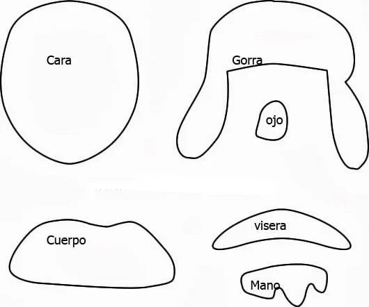 Molde de la gorra del Chavo del 8 - Imagui