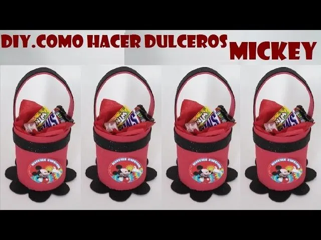 COMO HACER DULCERO DE FOAMI DE MICKEY MOUSE - YouTube COMO HACER DULCERO DE FOAMI DE MICKEY MOUSE - YouTube