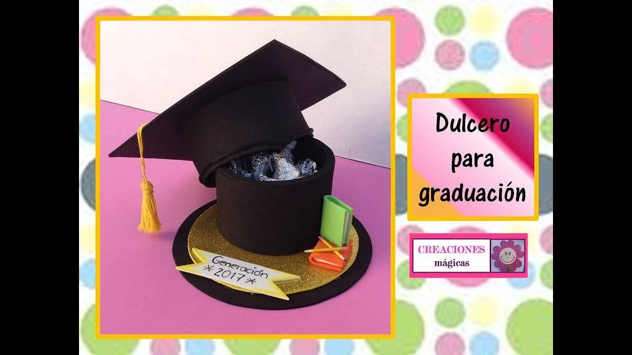 ♥♥ Dulcero para graduación - Creaciones mágicas♥♥ - YouTube ♥♥ Dulcero para graduación - Creaciones mágicas♥♥ - YouTube