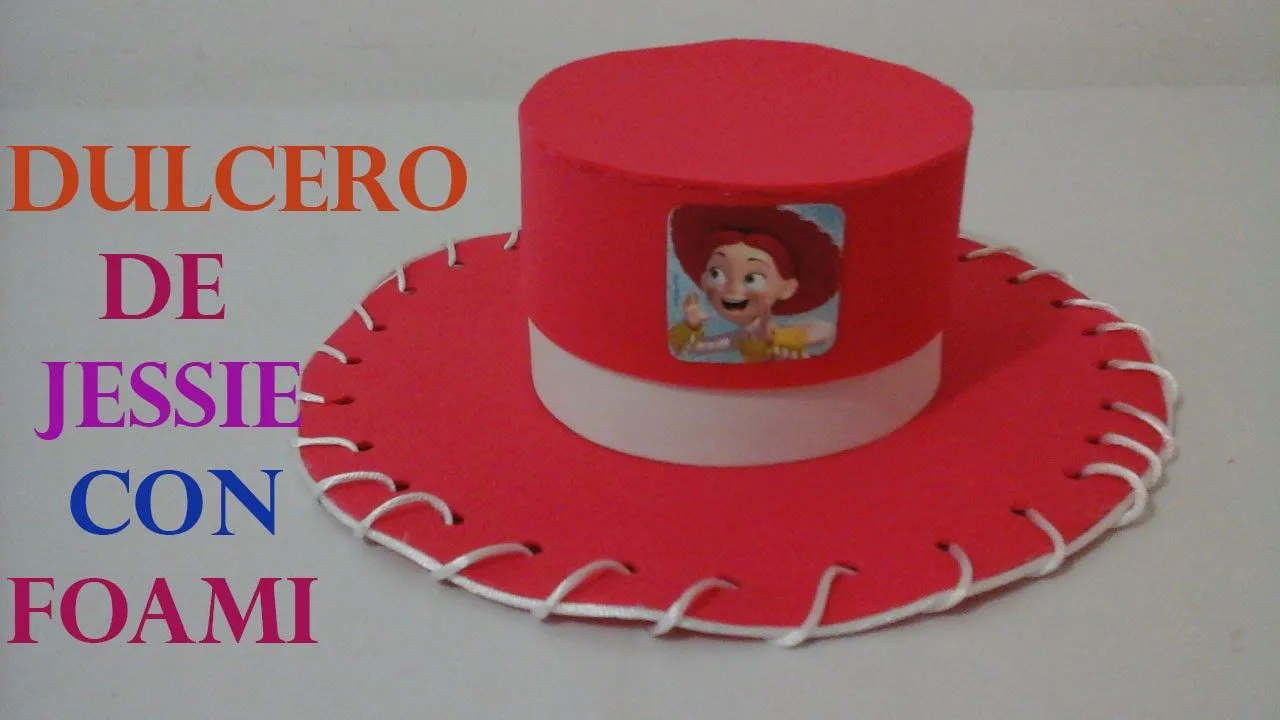 COMO HACER DULCERO DE JESSIE DE TOY STORY CON FOAMI - YouTube COMO HACER DULCERO DE JESSIE DE TOY STORY CON FOAMI - YouTube