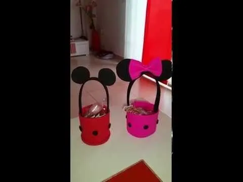 Dulcero Mickey Mousse de goma eva - YouTube Dulcero Mickey Mousse de goma eva - YouTube