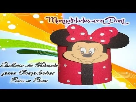 Como hacer dulcero de Minnie para cumpleaños, muy original - YouTube