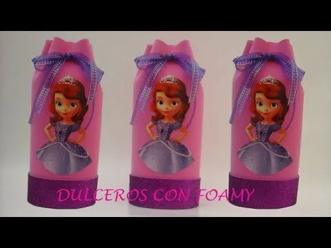 DULCERO DE PRINCESITA SOFIA CON FOAMY - YouTube