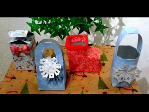 como hacer dulceros bolos con material reciclable tetrapack ...