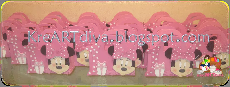 KreARTdiva: BOLSITAS DULCERO MINNIE MOUSE