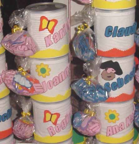 Dulceros con botes de leche - Imagui