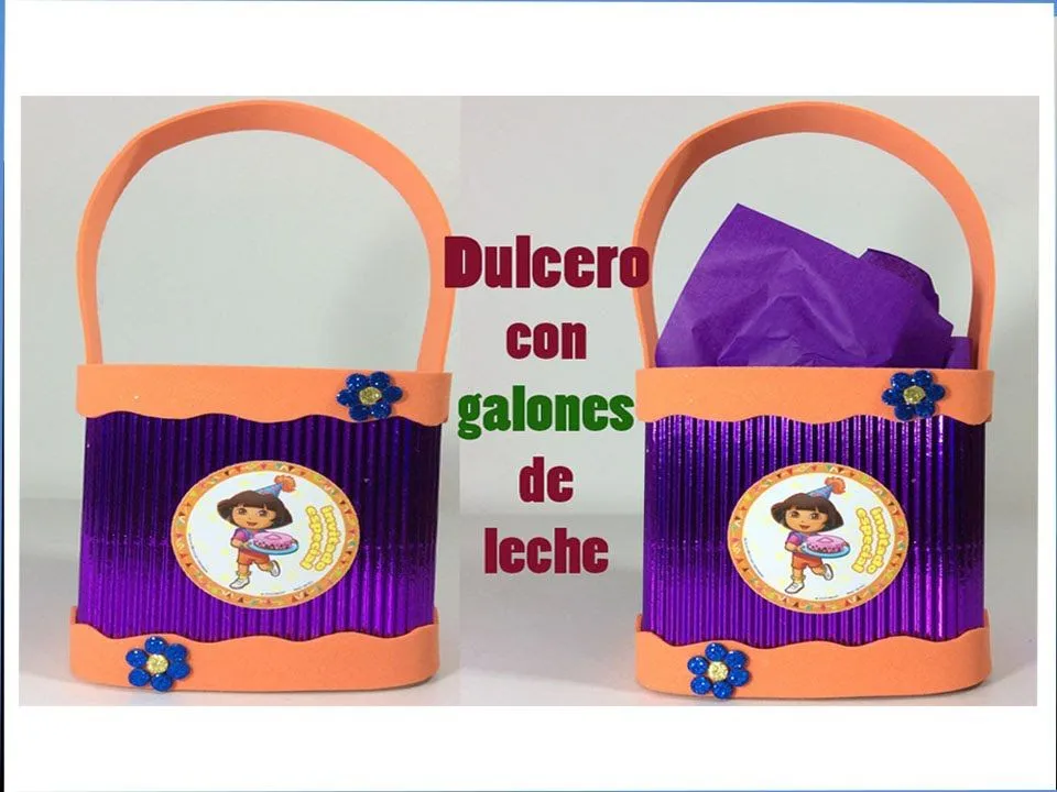 COMO HACER DULCEROS DE DORA LA EXPLORADORA CON FOAMI Y GALONES DE ... COMO HACER DULCEROS DE DORA LA EXPLORADORA CON FOAMI Y GALONES DE ...