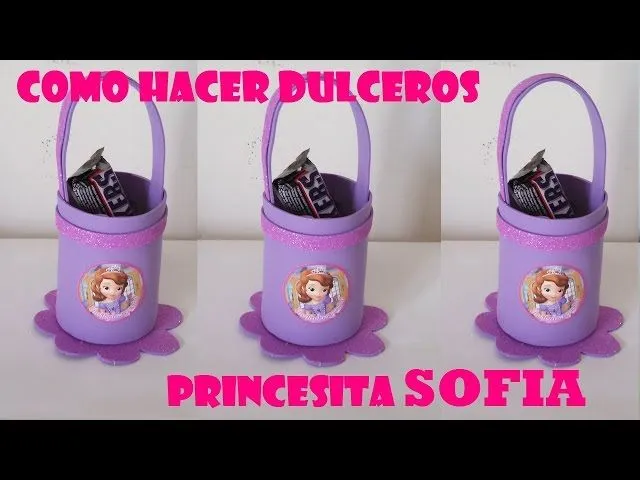 COMO HACER DULCEROS DE FOAMI PRINCESITA SOFIA - YouTube COMO HACER DULCEROS DE FOAMI PRINCESITA SOFIA - YouTube