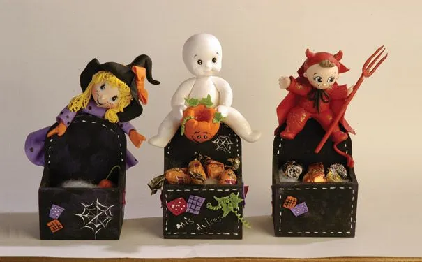 Dulceros para Halloween | Pasta Flexible Lulu Mendoza Dulceros para Halloween | Pasta Flexible Lulu Mendoza