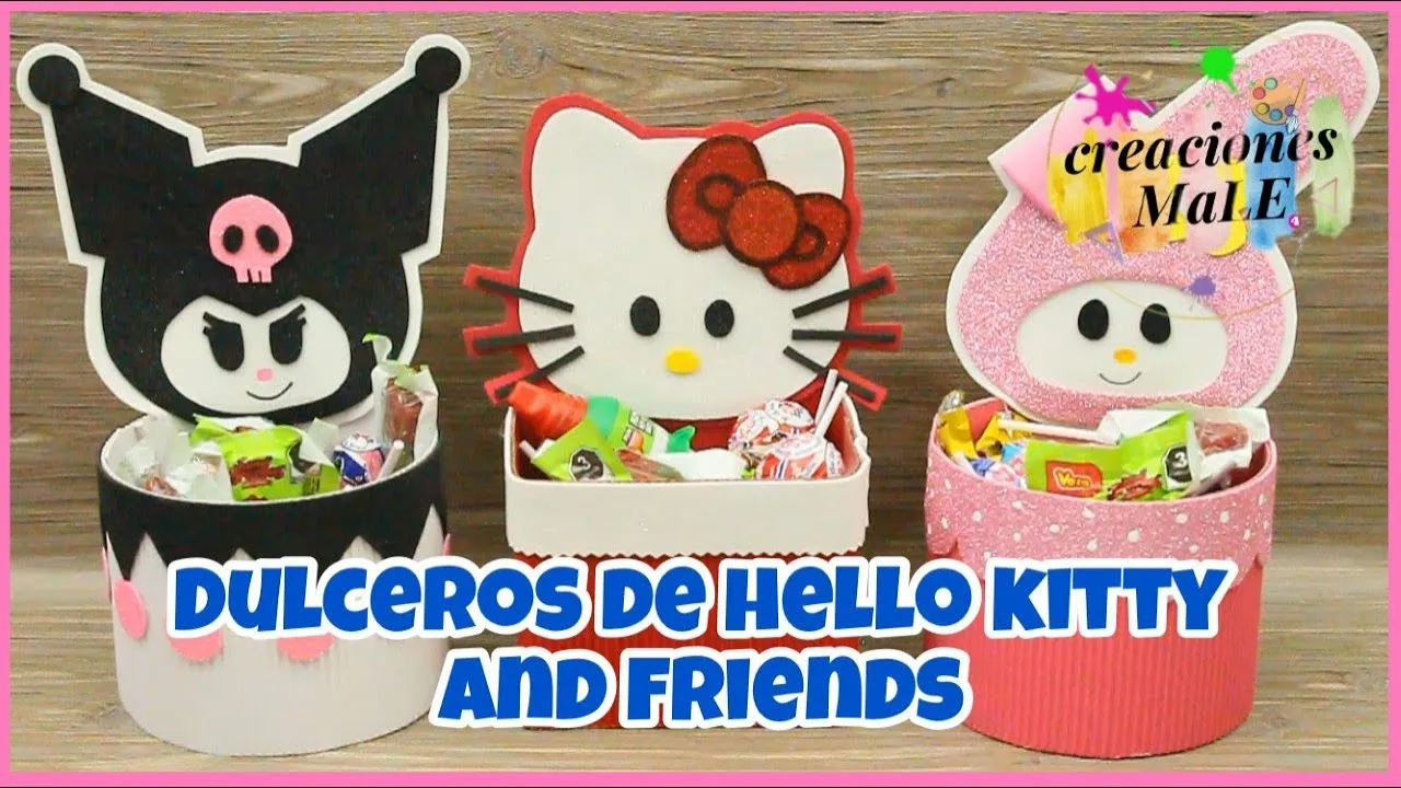 DULCEROS DE HELLO KITTY AND FRIENDS || DIY - YouTube DULCEROS DE HELLO KITTY AND FRIENDS || DIY - YouTube
