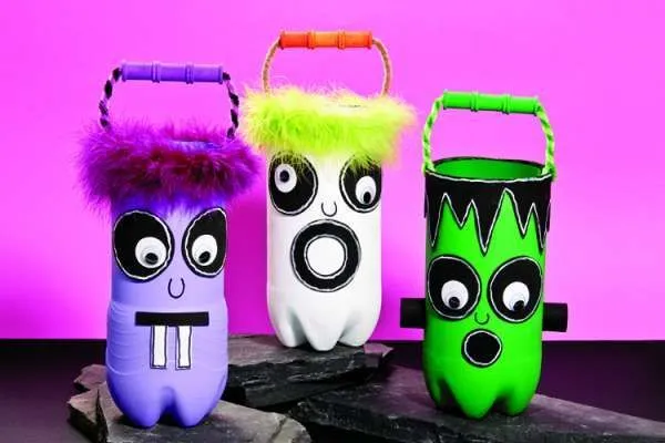 Dulceros de miedo para Halloween | Actividades niños con botellas ... Dulceros de miedo para Halloween | Actividades niños con botellas ...