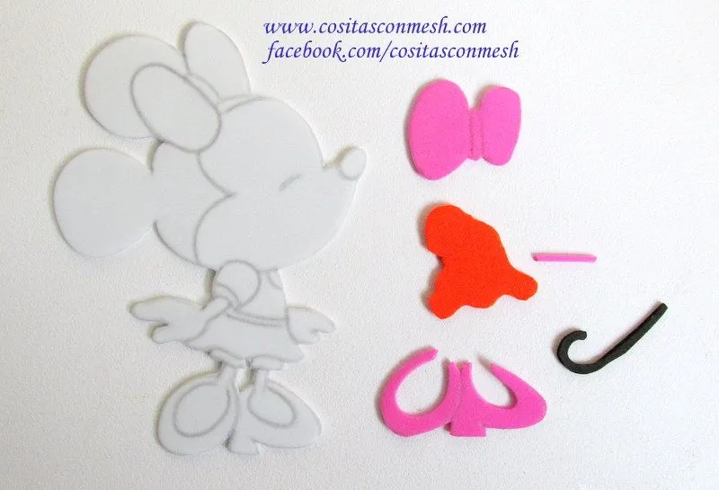 Dulceros de Minnie en foami paso a paso ~ cositasconmesh