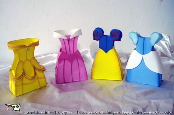 Dulceros de princesas - Manualidades Infantiles Dulceros de princesas - Manualidades Infantiles