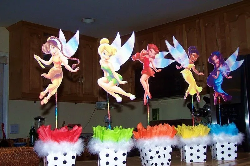 Centros de mesa infantiles on Pinterest | Tinkerbell, Mesas and ...