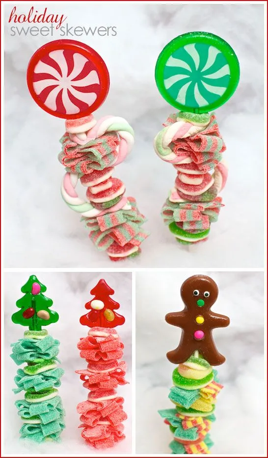 Dulces adornos navideños