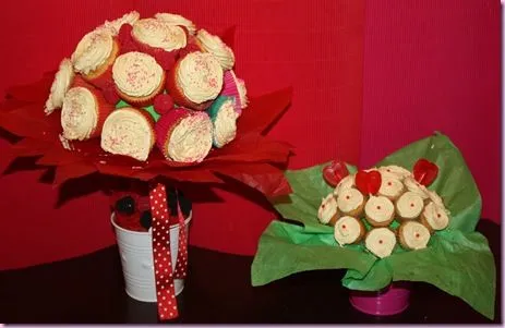 Dulces Ainmar: Centro y Ramo de Cupcakes