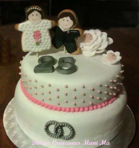 Dulces Creaciones Mani Ma: Bodas de plata Luis y Amparo Dulces Creaciones Mani Ma: Bodas de plata Luis y Amparo