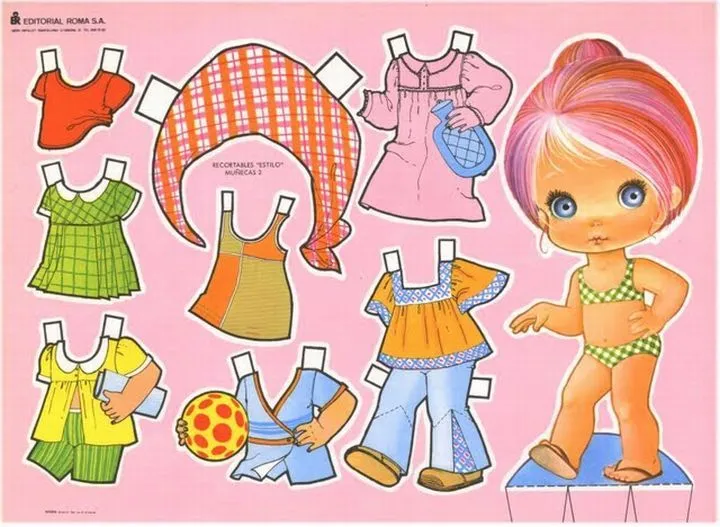 Muñequitas para vestir de papel - Imagui