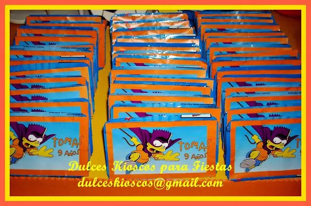 Dulces Kioscos para Fiestas" : Cumple tematico " Los Simpsons"