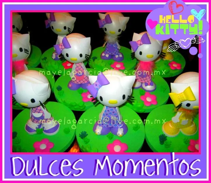 DULCES MOMENTOS: CENTROS DE MESA DE HELLO KITTY DULCES MOMENTOS: CENTROS DE MESA DE HELLO KITTY