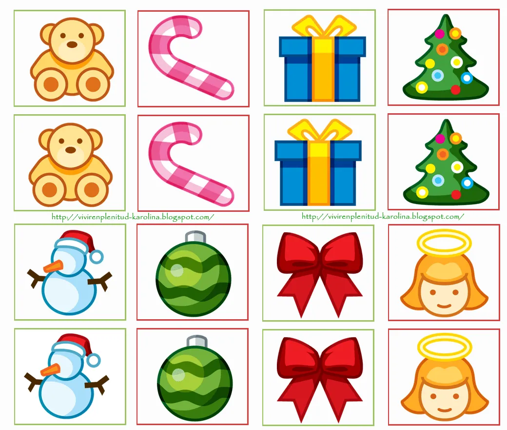 Dulces Momentos..★: Memorama Navidad!!