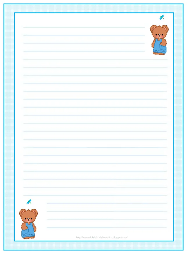 Dulces Momentos..★: Papel carta y Etiquetas de Ositos Dulces Momentos..★: Papel carta y Etiquetas de Ositos