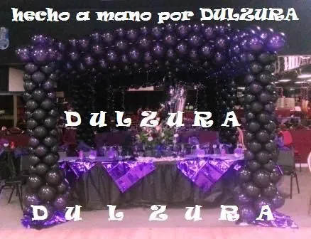 DuLzUrA ♥ SoÑaDoRA: DECORACION DE GLOBOS EN MORADO DuLzUrA ♥ SoÑaDoRA: DECORACION DE GLOBOS EN MORADO