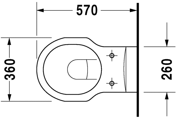 Duravit - Foster Inodoros Inodoro suspendido #017509 de Duravit