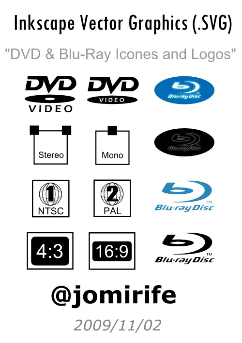 DVD, Blu-Ray Icones and Logos by ~jomirife on deviantART