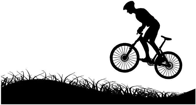 Dzaxvinilos; el blog del vinilo: Silueta Ciclista MTB Dzaxvinilos; el blog del vinilo: Silueta Ciclista MTB